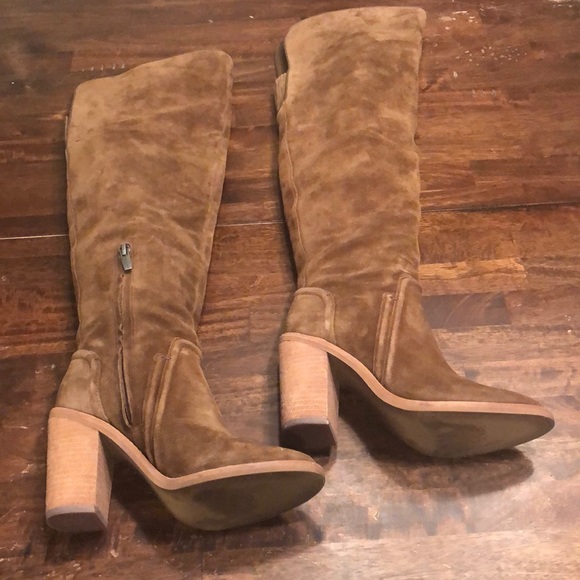 Vince Camuto "Melaya" Over the Knee Suede Boots - Picture 5 of 16